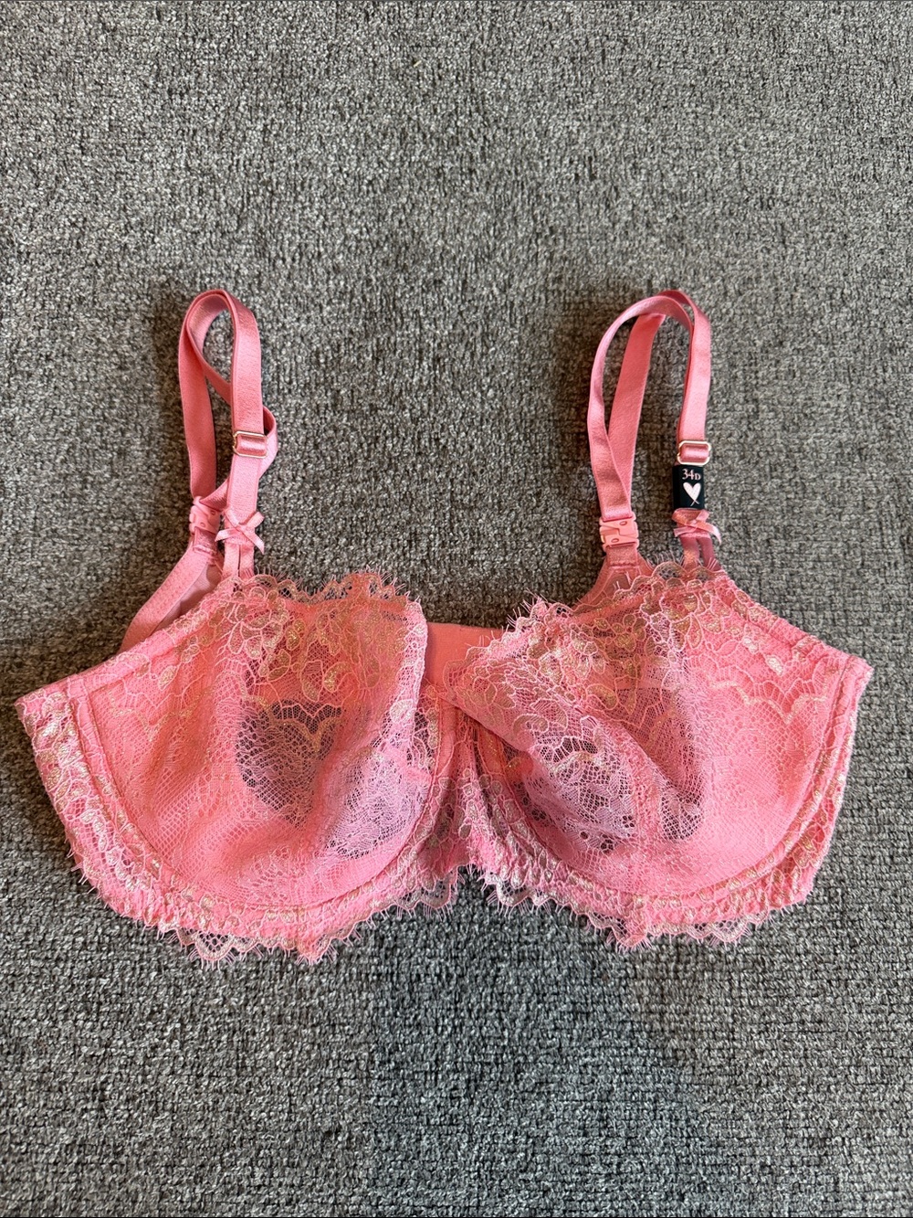Victoria's Secret Pink Lace Underwire Bra